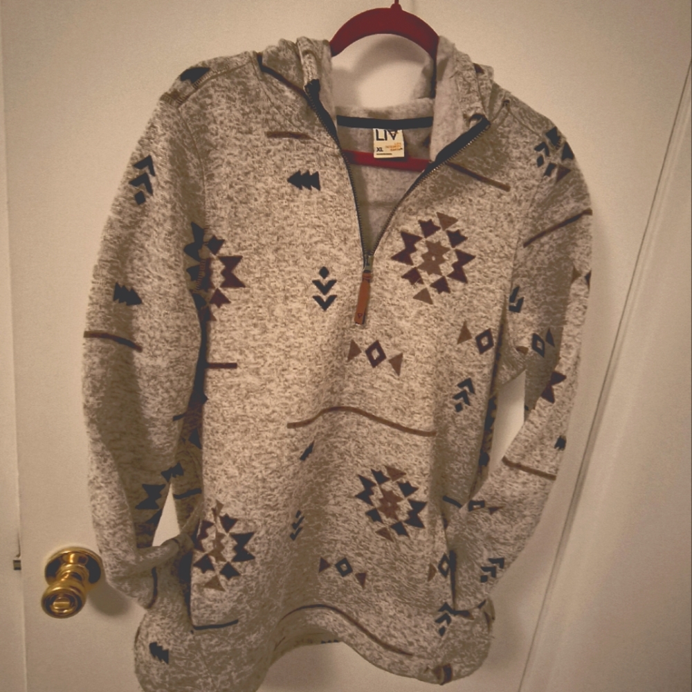 Liv Life Integrity Earth hoodie Sweater lilac  Aztec Southwest